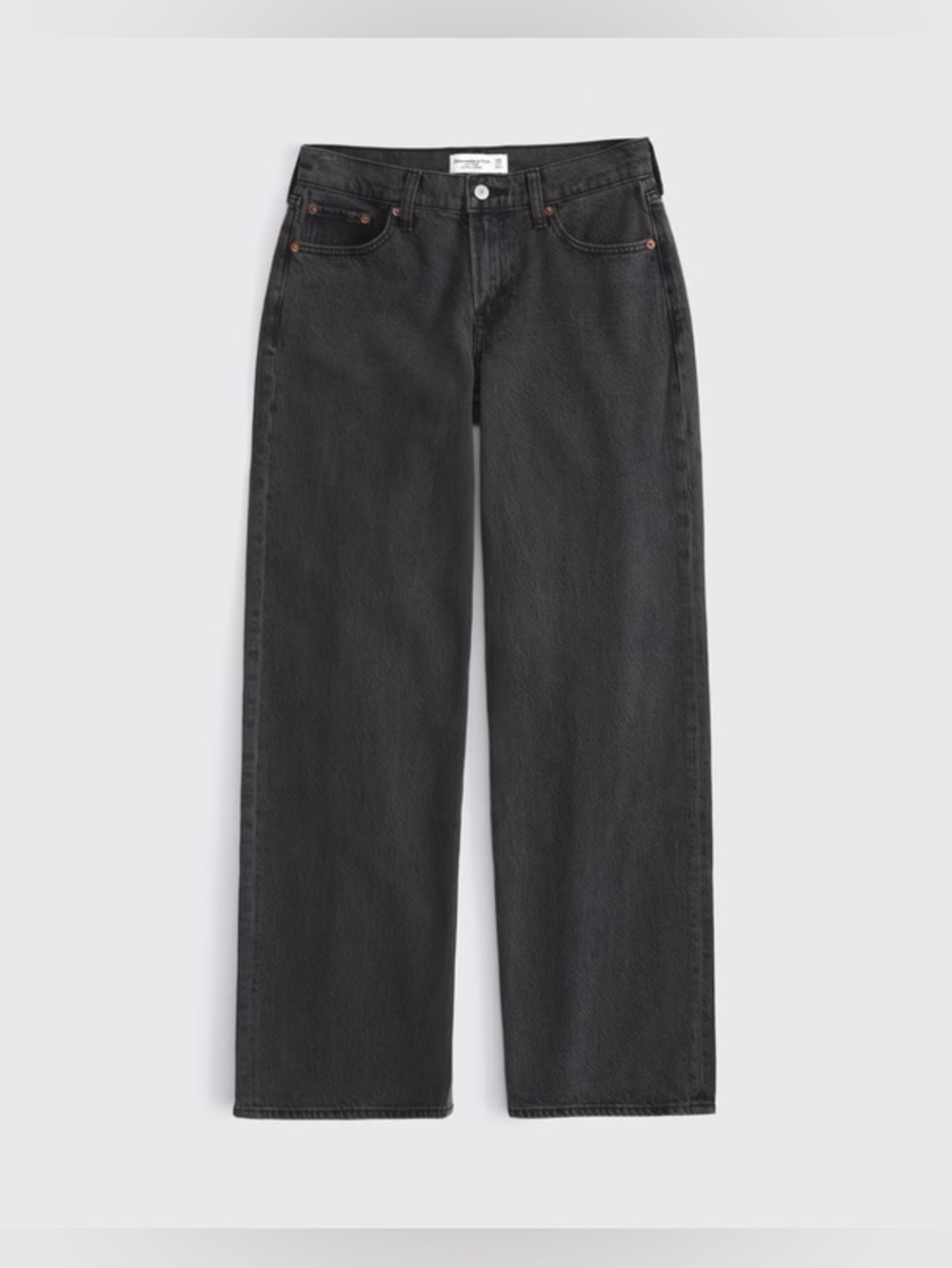 Abercrombie Curve Love Low Rise Ultra Loose Jean Short Inseam streetwear baggy - Picture 5 of 8